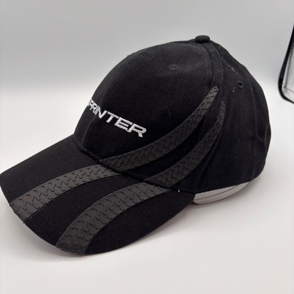 Vintage Sprinter Black/White Embroidered Logo Tire Tracks Retro Hat - Picture 2 of 9